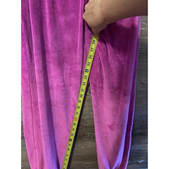Victoria’s Secret TRACKSUIT SET Velvet Jacket & Jogger Velour Hot Pink Medium - Picture 15 of 16